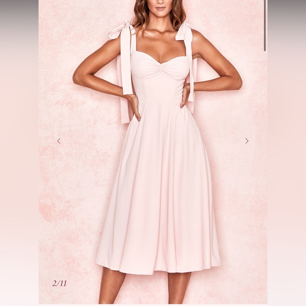 House of CB Pink Midi Dress